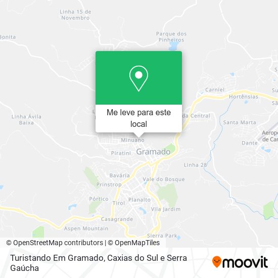 Turistando Em Gramado mapa