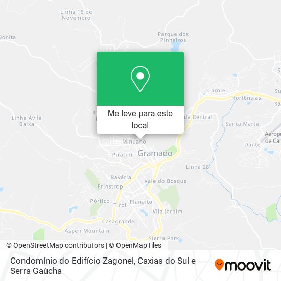 Condomínio do Edifício Zagonel mapa