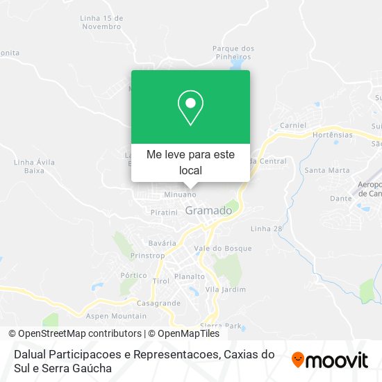 Dalual Participacoes e Representacoes mapa