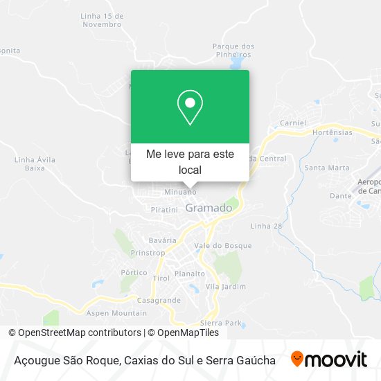 Açougue São Roque mapa