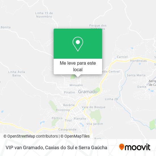 VIP van Gramado mapa