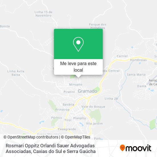 Rosmari Oppitz Orlandi Sauer Advogadas Associadas mapa