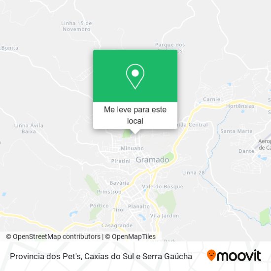 Provincia dos Pet's mapa