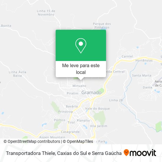 Transportadora Thiele mapa