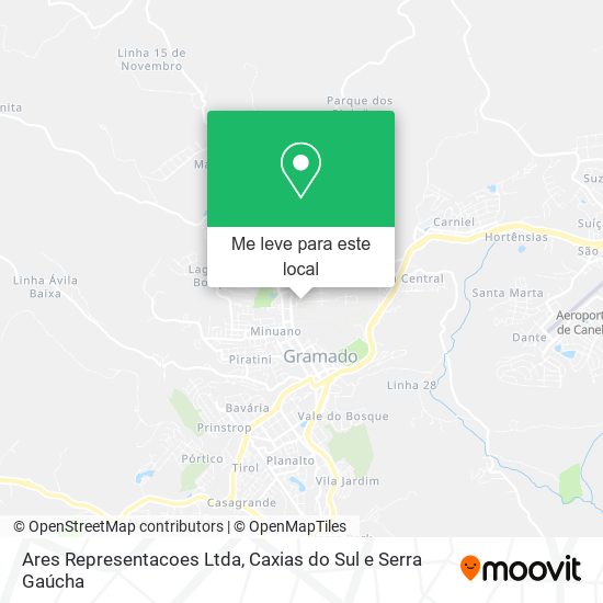 Ares Representacoes Ltda mapa