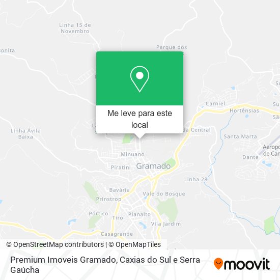 Premium Imoveis Gramado mapa