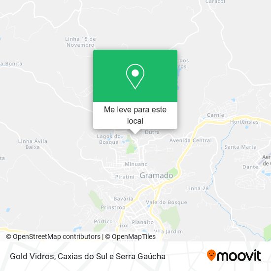 Gold Vidros mapa