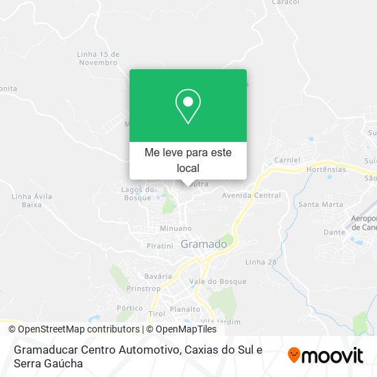 Gramaducar Centro Automotivo mapa