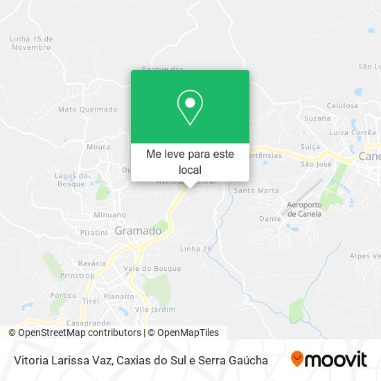 Vitoria Larissa Vaz mapa