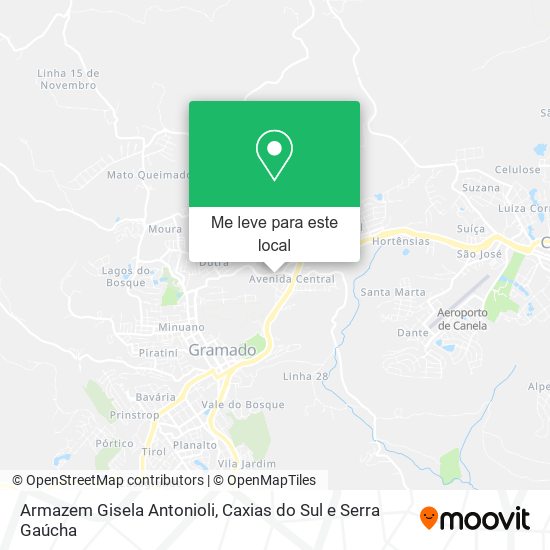 Armazem Gisela Antonioli mapa