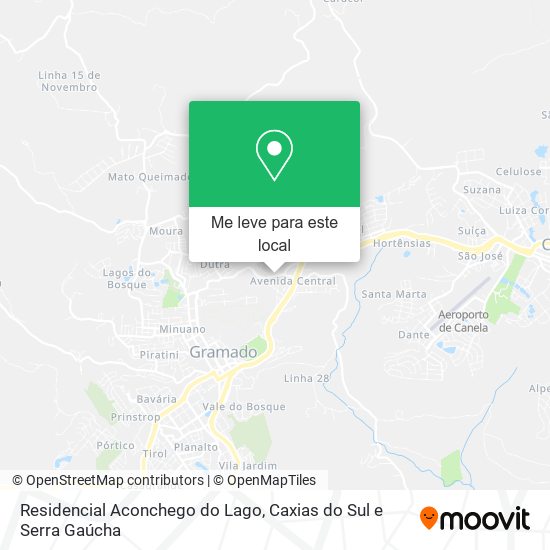 Residencial Aconchego do Lago mapa