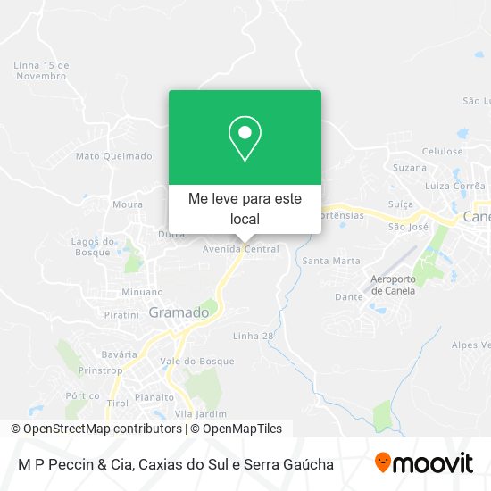 M P Peccin & Cia mapa