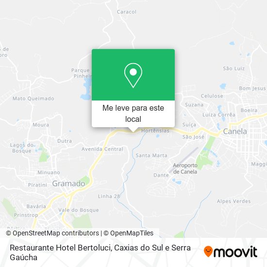 Restaurante Hotel Bertoluci mapa
