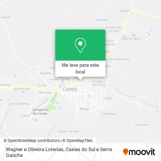 Wagner e Oliveira Loterias mapa