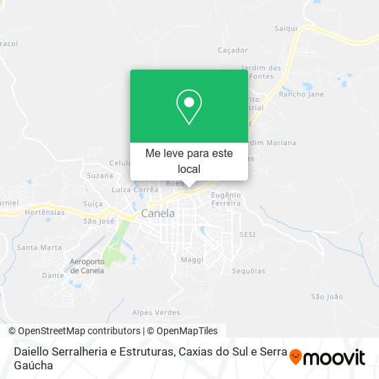 Daiello Serralheria e Estruturas mapa