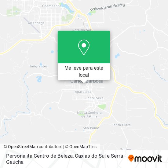 Personalita Centro de Beleza mapa