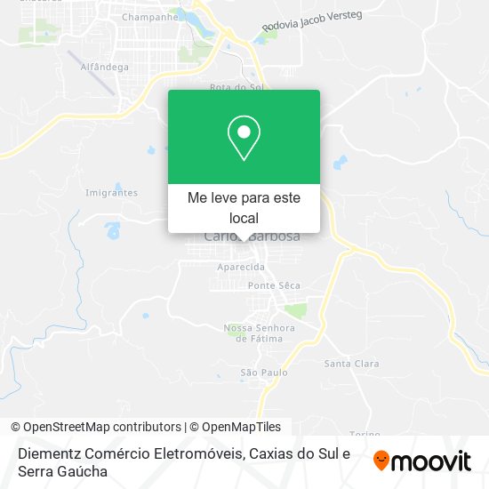 Diementz Comércio Eletromóveis mapa