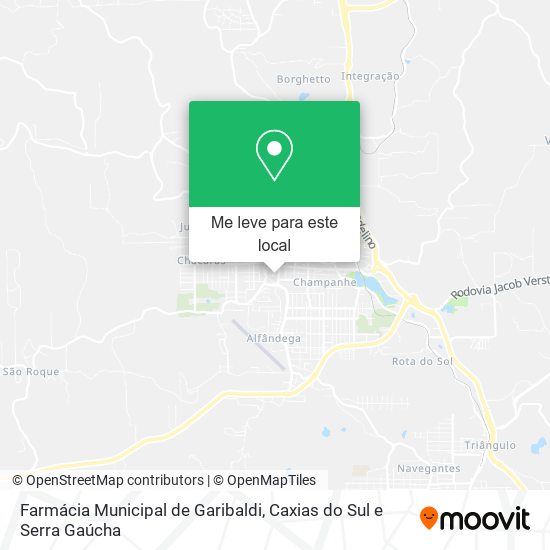 Farmácia Municipal de Garibaldi mapa