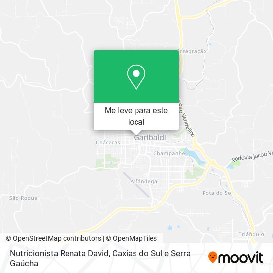 Nutricionista Renata David mapa