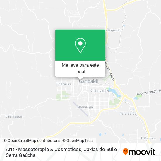 Artt - Massoterapia & Cosmeticos mapa