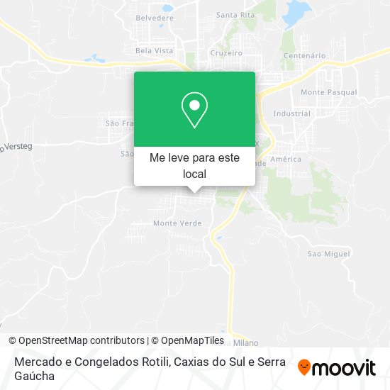 Mercado e Congelados Rotili mapa