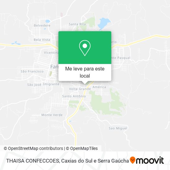 THAISA CONFECCOES mapa