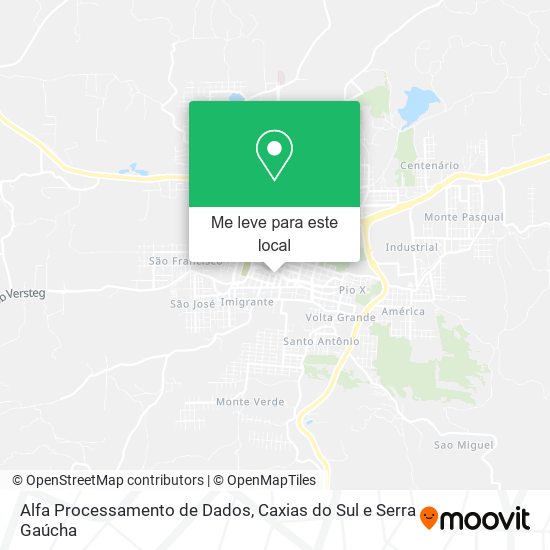 Alfa Processamento de Dados mapa