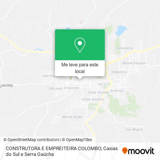CONSTRUTORA E EMPREITEIRA COLOMBO mapa