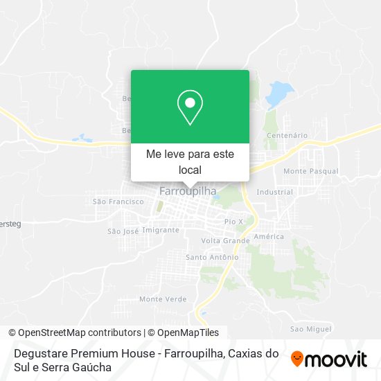 Degustare Premium House - Farroupilha mapa