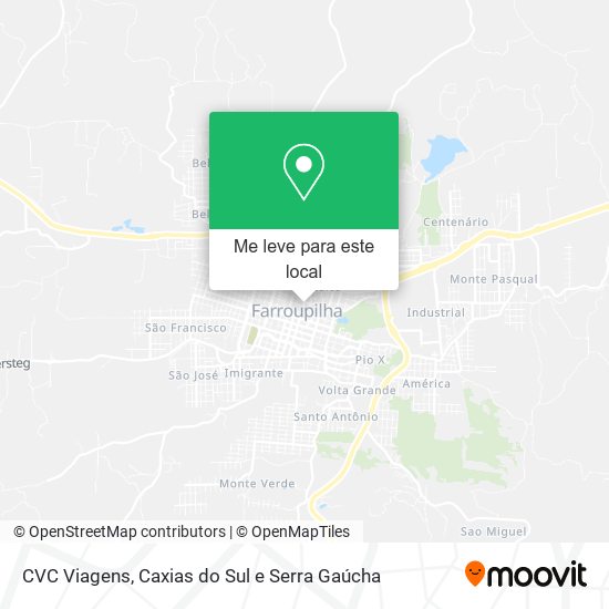 CVC Viagens mapa