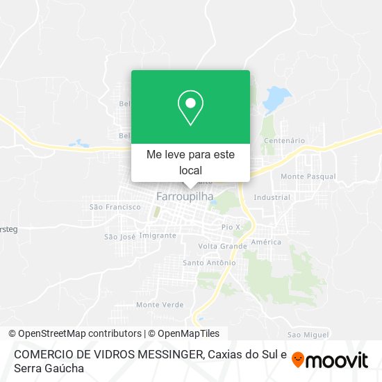 COMERCIO DE VIDROS MESSINGER mapa