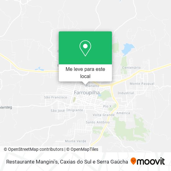 Restaurante Mangini's mapa