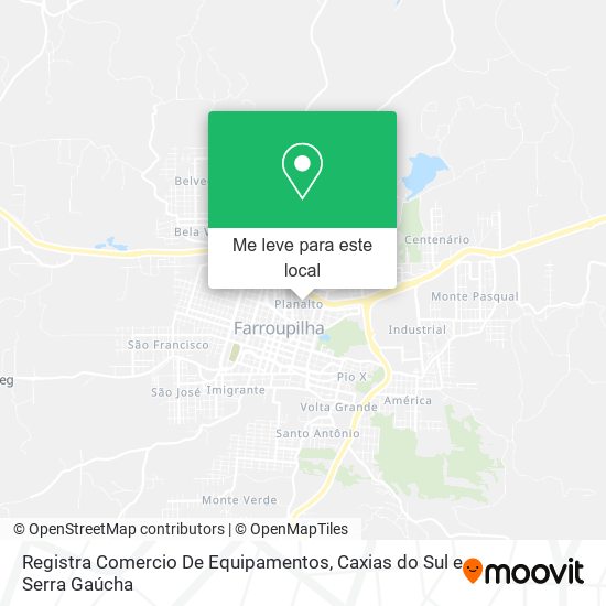 Registra Comercio De Equipamentos mapa