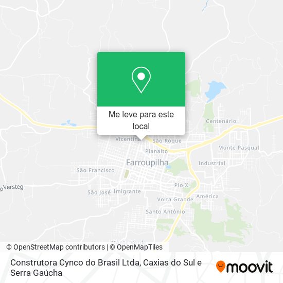 Construtora Cynco do Brasil Ltda mapa