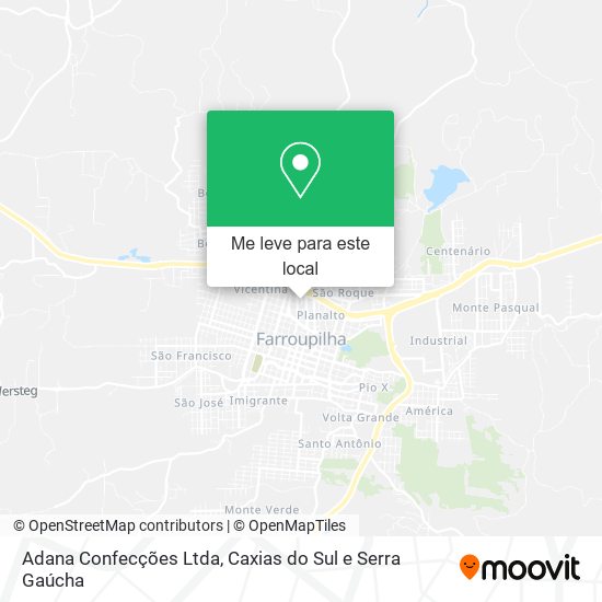 Adana Confecções Ltda mapa