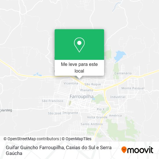 Guifar Guincho Farroupilha mapa