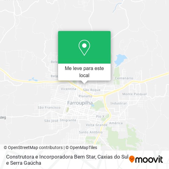 Construtora e Incorporadora Bem Star mapa