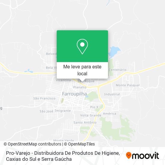 Pro-Varejo - Distribuidora De Produtos De Higiene mapa