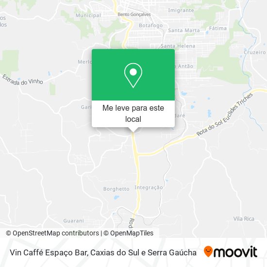 Vin Caffé Espaço Bar mapa