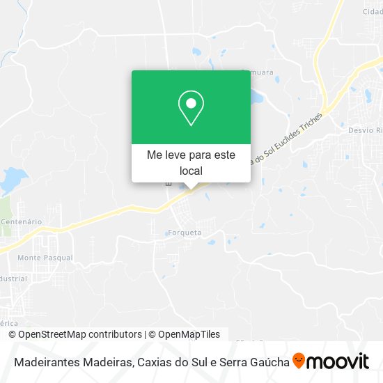 Madeirantes Madeiras mapa