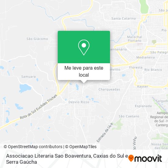 Associacao Literaria Sao Boaventura mapa
