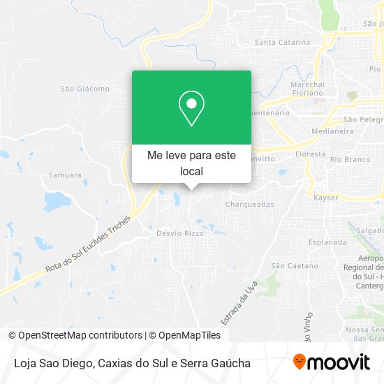 Loja Sao Diego mapa