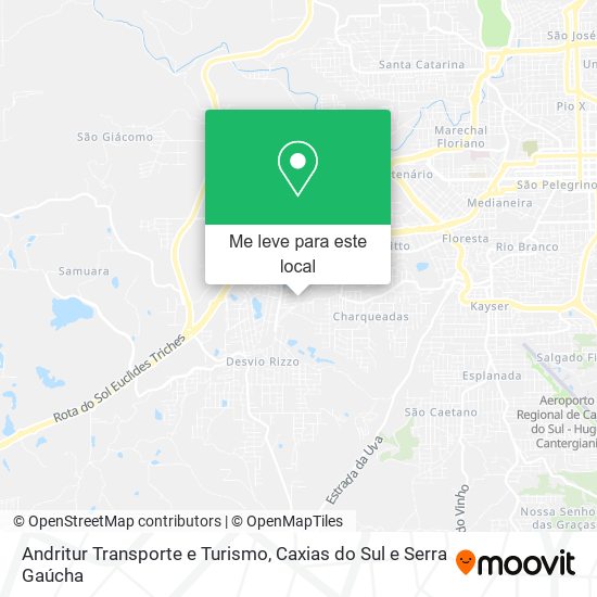 Andritur Transporte e Turismo mapa