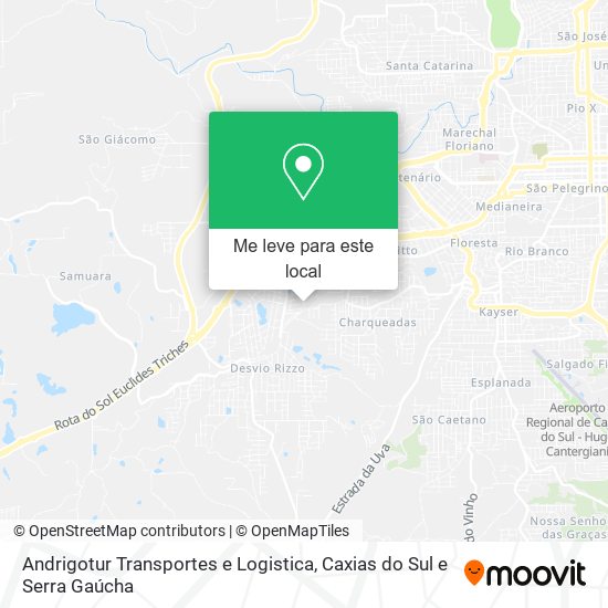 Andrigotur Transportes e Logistica mapa