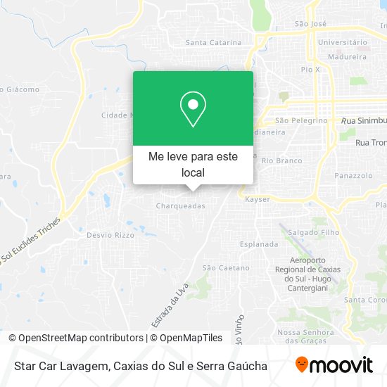 Star Car Lavagem mapa