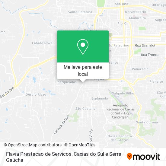 Flavia Prestacao de Servicos mapa