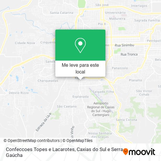 Confeccoes Topes e Lacarotes mapa
