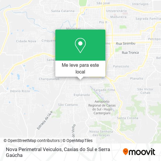 Nova Perimetral Veiculos mapa