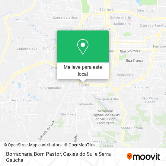 Borracharia Bom Pastor mapa