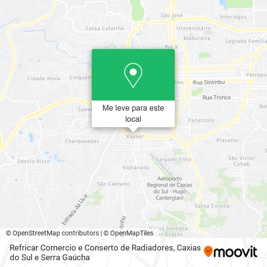 Refricar Comercio e Conserto de Radiadores mapa